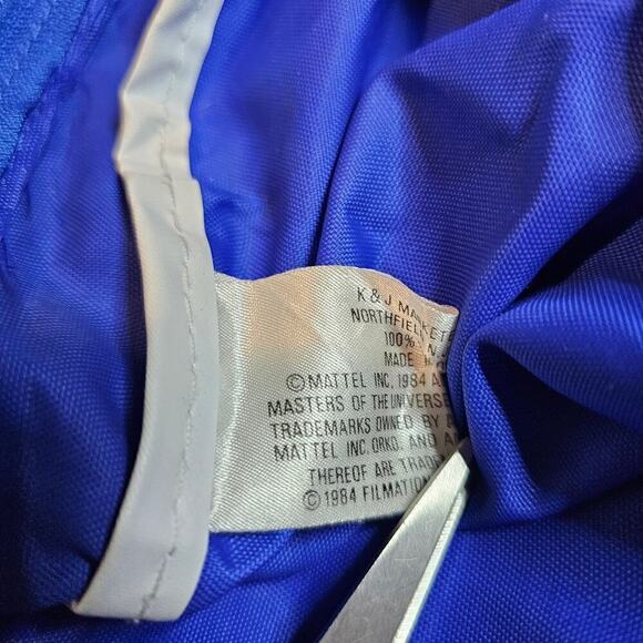 Vintage He-Man Masters of The Universe Backpack 1984 Blue Mattel Beast Man 17" - Picture 12 of 14